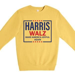 Kamala Harris Walz Make America Joyful 2024 Design Premium Crewneck Sweatshirt