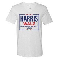 Kamala Harris Walz Make America Joyful 2024 Design V-Neck T-Shirt