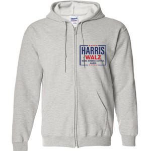 Kamala Harris Walz Make America Joyful 2024 Design Full Zip Hoodie