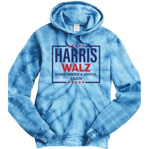 Kamala Harris Walz Make America Joyful 2024 Design Tie Dye Hoodie