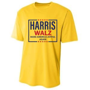 Kamala Harris Walz Make America Joyful 2024 Design Performance Sprint T-Shirt