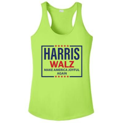 Kamala Harris Walz Make America Joyful 2024 Design Ladies PosiCharge Competitor Racerback Tank