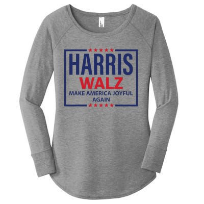 Kamala Harris Walz Make America Joyful 2024 Design Women's Perfect Tri Tunic Long Sleeve Shirt