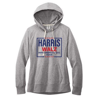 Kamala Harris Walz Make America Joyful 2024 Design Women's Fleece Hoodie