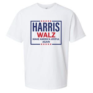 Kamala Harris Walz Make America Joyful 2024 Design Sueded Cloud Jersey T-Shirt