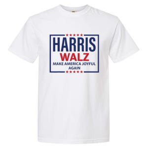 Kamala Harris Walz Make America Joyful 2024 Design Garment-Dyed Heavyweight T-Shirt