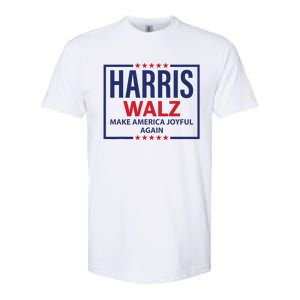 Kamala Harris Walz Make America Joyful 2024 Design Softstyle CVC T-Shirt