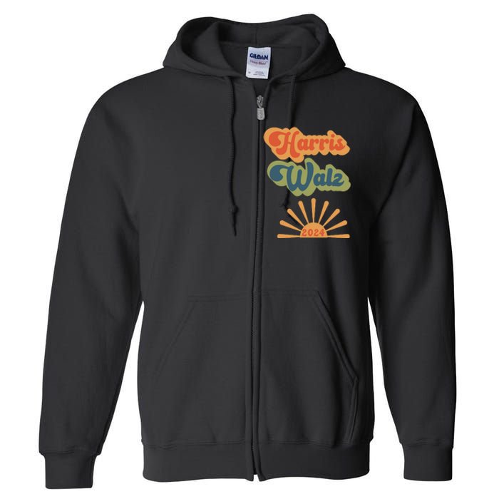 Kamala Harris Walz 2024 Full Zip Hoodie