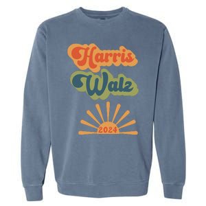 Kamala Harris Walz 2024 Garment-Dyed Sweatshirt