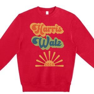 Kamala Harris Walz 2024 Premium Crewneck Sweatshirt