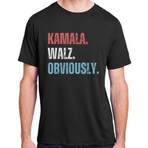 Kamala Harris Walz Obviously Adult ChromaSoft Performance T-Shirt