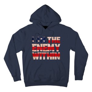 Kamala Harris Walz 2024 I Am The Enemy Within Hoodie