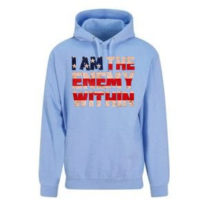 Kamala Harris Walz 2024 I Am The Enemy Within Unisex Surf Hoodie