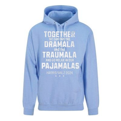 Kamala Harris Walz 2024 We Can End Dramala Traumala Gift Unisex Surf Hoodie