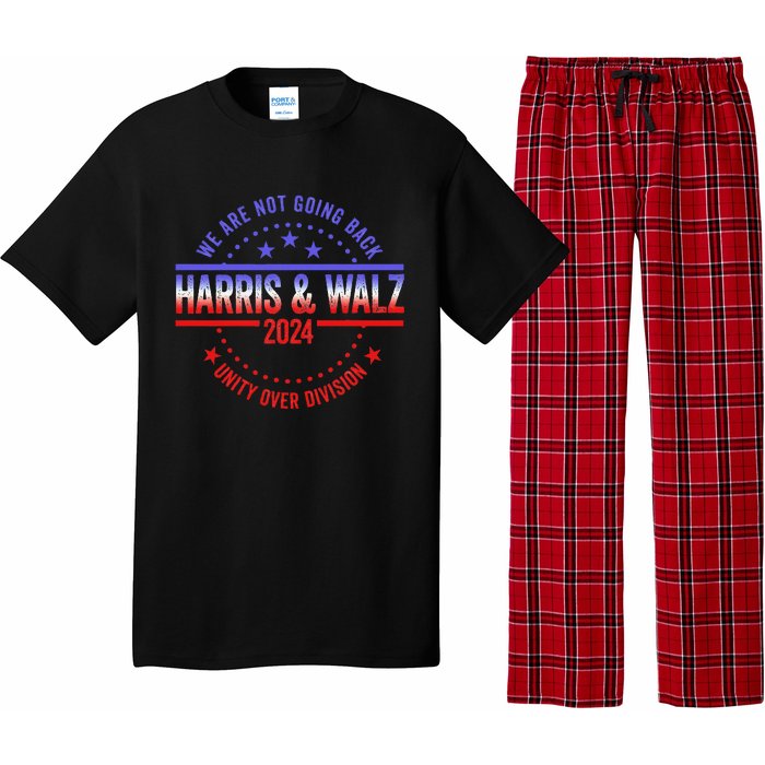 Kamala Harris Waltz 2024 We Are Not Going Back Pajama Set