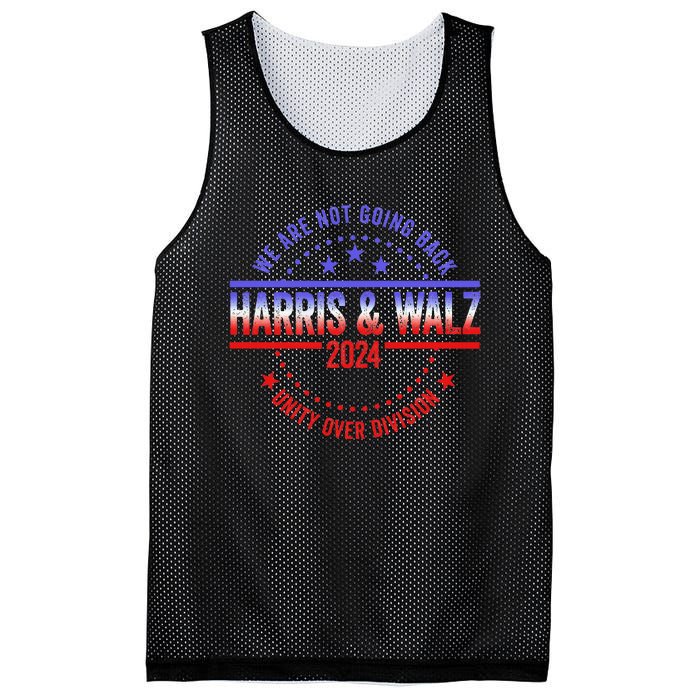 Kamala Harris Waltz 2024 We Are Not Going Back Mesh Reversible Basketball Jersey Tank