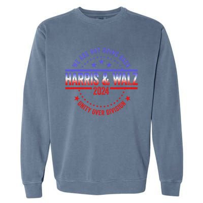 Kamala Harris Waltz 2024 We Are Not Going Back Garment-Dyed Sweatshirt