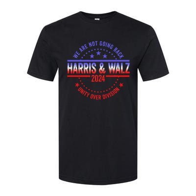 Kamala Harris Waltz 2024 We Are Not Going Back Softstyle CVC T-Shirt