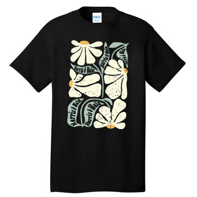 Kamala Harris Waltz Hand Drawn Flower Brighter Tomorrow 2024 Tall T-Shirt