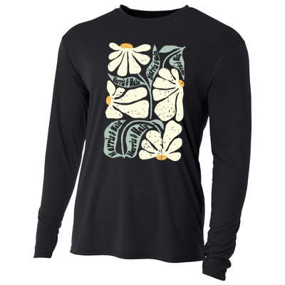 Kamala Harris Waltz Hand Drawn Flower Brighter Tomorrow 2024 Cooling Performance Long Sleeve Crew