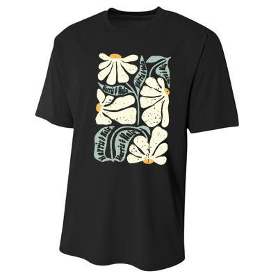 Kamala Harris Waltz Hand Drawn Flower Brighter Tomorrow 2024 Performance Sprint T-Shirt