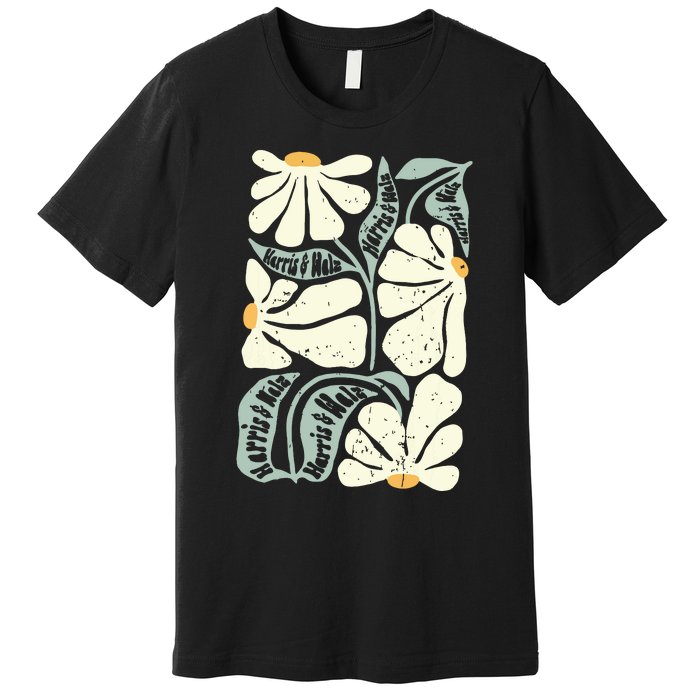 Kamala Harris Waltz Hand Drawn Flower Brighter Tomorrow 2024 Premium T-Shirt