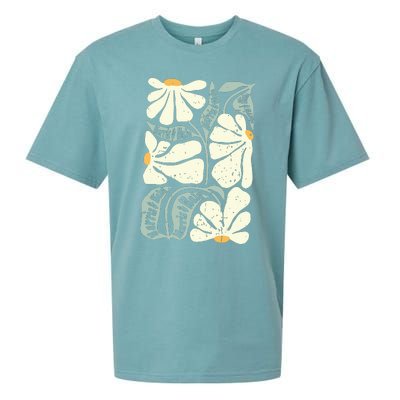 Kamala Harris Waltz Hand Drawn Flower Brighter Tomorrow 2024 Sueded Cloud Jersey T-Shirt