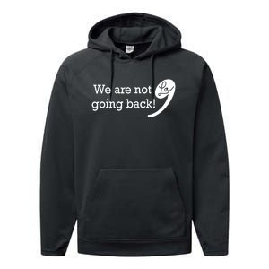 Kamala Harris Were Not Going Back Vote For 2024 President Gift Performance Fleece Hoodie