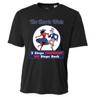 Kamala Harris Walz 2024 Waltz Dance 2 Steps Forward Not Back Cooling Performance Crew T-Shirt