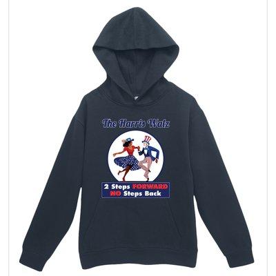 Kamala Harris Walz 2024 Waltz Dance 2 Steps Forward Not Back Urban Pullover Hoodie