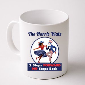 Kamala Harris Walz 2024 Waltz Dance 2 Steps Forward Not Back Coffee Mug