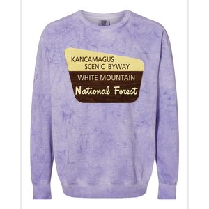 Kancamagus Highway White Mountain National Forest Gift Colorblast Crewneck Sweatshirt