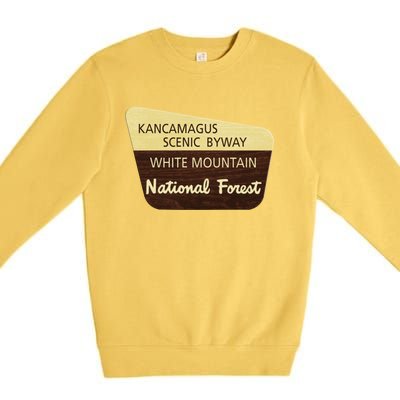 Kancamagus Highway White Mountain National Forest Gift Premium Crewneck Sweatshirt