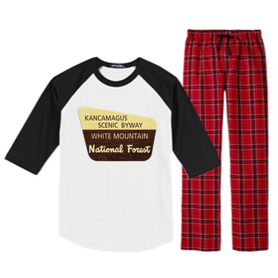 Kancamagus Highway White Mountain National Forest Gift Raglan Sleeve Pajama Set