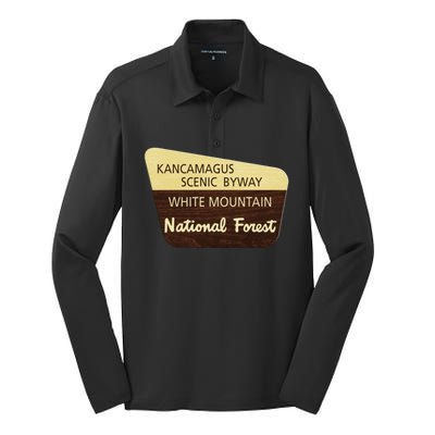 Kancamagus Highway White Mountain National Forest Gift Silk Touch Performance Long Sleeve Polo