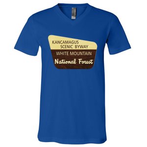 Kancamagus Highway White Mountain National Forest Gift V-Neck T-Shirt