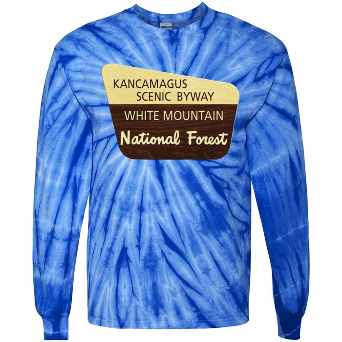 Kancamagus Highway White Mountain National Forest Gift Tie-Dye Long Sleeve Shirt