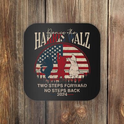 Kamala Harris Walz 2024 Waltz Dance 2 Steps Forward Not Back Coaster