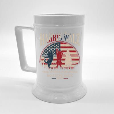 Kamala Harris Walz 2024 Waltz Dance 2 Steps Forward Not Back Beer Stein