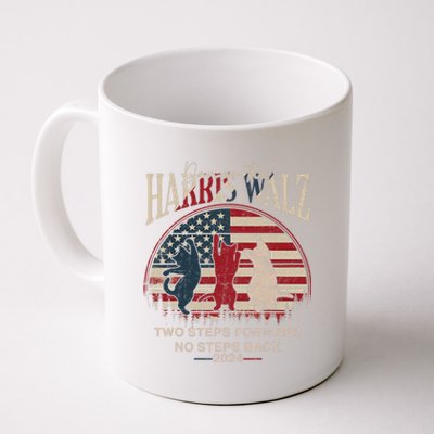 Kamala Harris Walz 2024 Waltz Dance 2 Steps Forward Not Back Coffee Mug