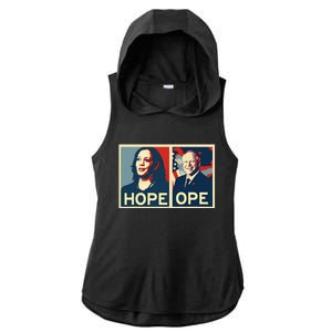 Kamala Hope Walz Ope Harris Walz 2024 Ope Vice President Gift Ladies PosiCharge Tri-Blend Wicking Draft Hoodie Tank