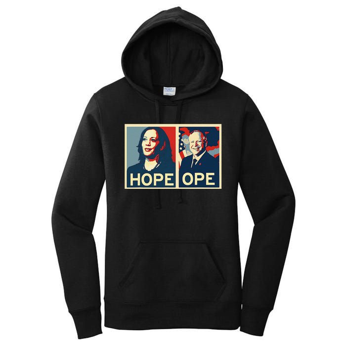 Kamala Hope Walz Ope Harris Walz 2024 Ope Vice President Gift Women's Pullover Hoodie