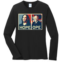 Kamala Hope Walz Ope Harris Walz 2024 Ope Vice President Gift Ladies Long Sleeve Shirt