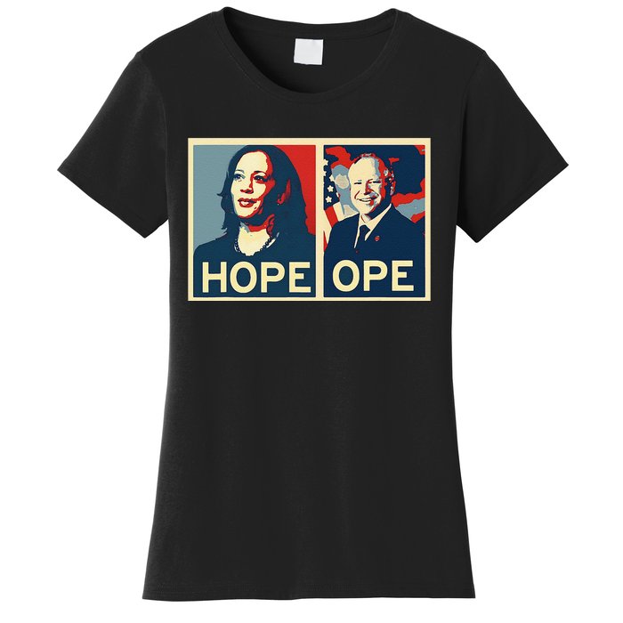 Kamala Hope Walz Ope Harris Walz 2024 Ope Vice President Gift Women's T-Shirt