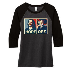 Kamala Hope Walz Ope Harris Walz 2024 Ope Vice President Gift Women's Tri-Blend 3/4-Sleeve Raglan Shirt