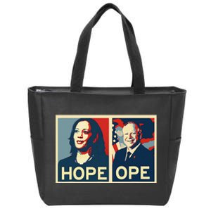 Kamala Hope Walz Ope Harris Walz 2024 Ope Vice President Gift Zip Tote Bag