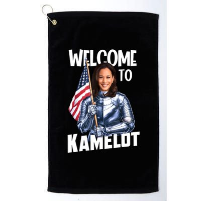 Kamala Harris Welcome To Kamelot Presidential Election 2024 Platinum Collection Golf Towel