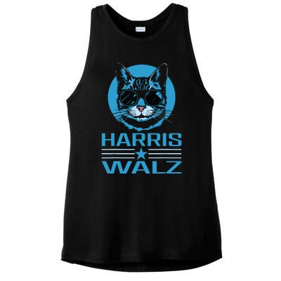 Kamala Harris Walz Harris Waltz 2024 Democratic Vp President Ladies PosiCharge Tri-Blend Wicking Tank