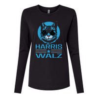 Kamala Harris Walz Harris Waltz 2024 Democratic Vp President Womens Cotton Relaxed Long Sleeve T-Shirt