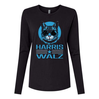 Kamala Harris Walz Harris Waltz 2024 Democratic Vp President Womens Cotton Relaxed Long Sleeve T-Shirt